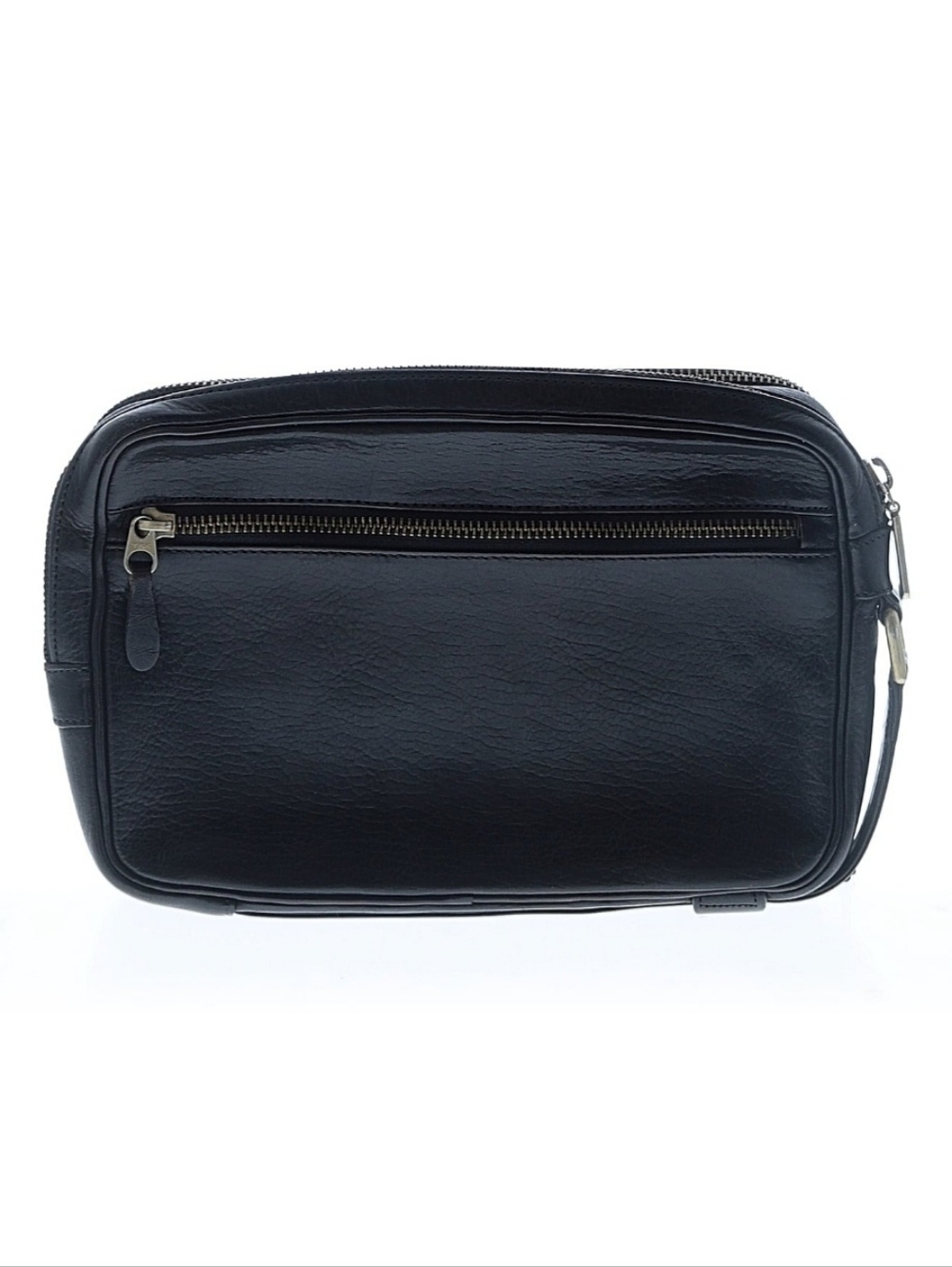 Valentino Garavani Black Leather Bag: Clutch, Dopp, or Organizer - Picture 2 of 10